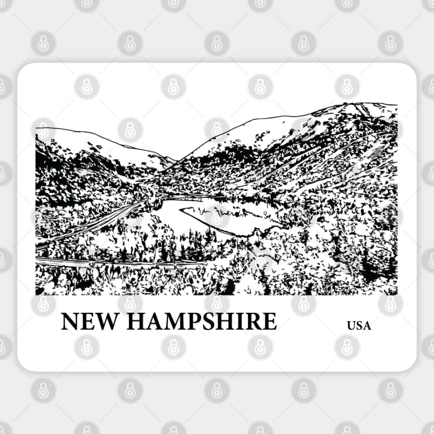 New Hampshire USA Sticker by Lakeric